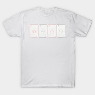 Four Aces of Red and Black T-Shirt